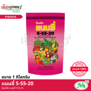 (ยกกระสอบ) แนนซี่ ปุ๋ยเกล็ด 5-55-20 1 กิโลกรัม X40